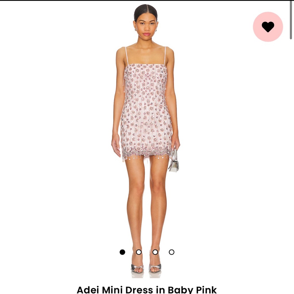 MAJORELLE Baby Pink Mini Dress